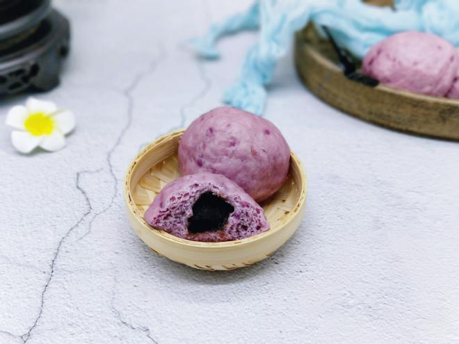 紫薯豆沙包