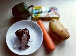 准备好食材。
