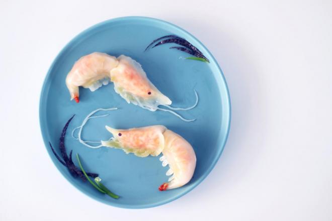 胡萝卜水晶虾饺