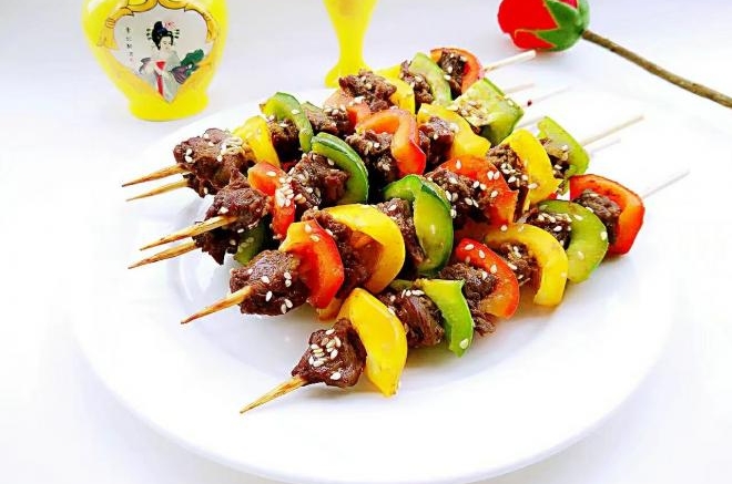 彩椒牛肉串