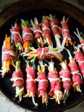 全部放入微波烤盘。