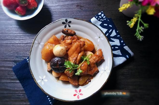 香菇土豆烧鸡翅