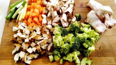 所有的食材处理一下。