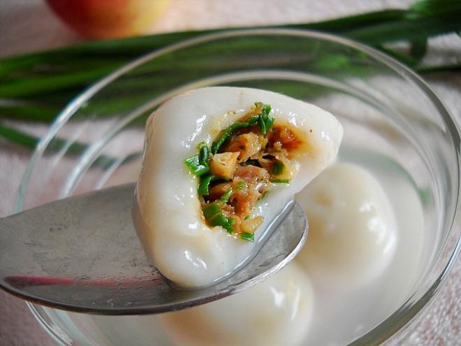 韭菜香菇鲜肉汤圆