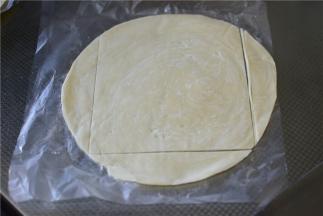 饼皮切成正方形