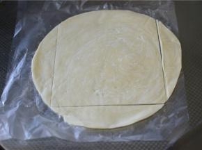 饼皮切成正方形