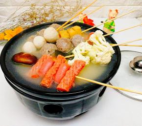 再加入花菜，可以边加边吃了