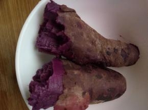紫薯蒸熟