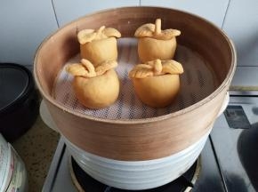 全部做好放入蒸笼