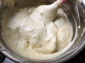 全部翻拌均匀后的面糊