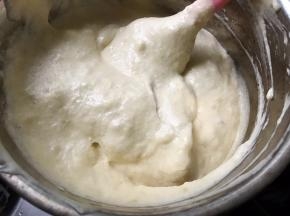 全部翻拌均匀后的面糊