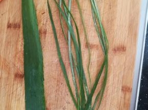 大葱，切成细长的丝，用来绑千张包。