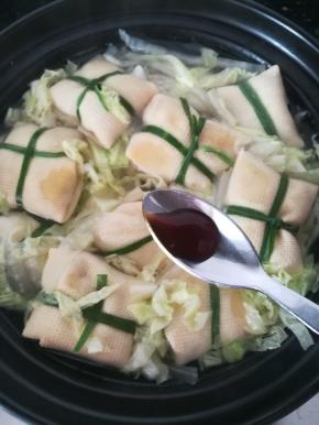 加入一点蚝油提味。好了，出锅。