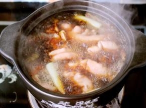 大火煮沸后