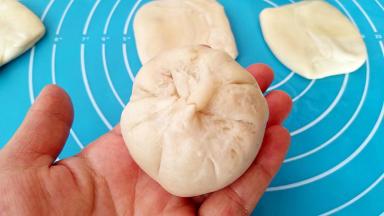 收口，一定要收好，以防露馅。