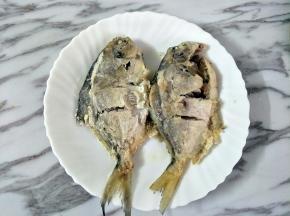 煎熟装盘