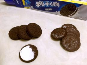 奥利奥饼干去掉中间的夹心