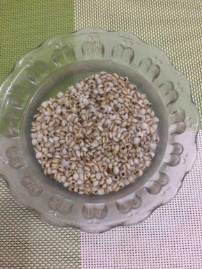 将薏米用水淘洗干净，然后用水浸泡二小时