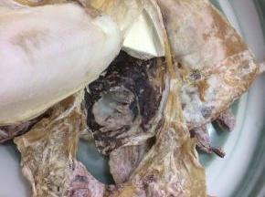 墨鱼先去掉里面的白核