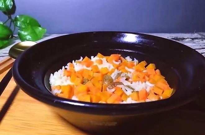 香甜牛奶南瓜焖饭