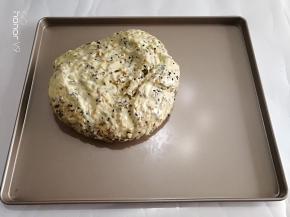 放入烤盘里面。