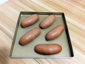 在发酵好的面包
这时可以预热烤箱上下火160度10分钟