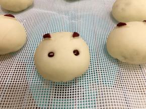 按压上红豆当眼睛