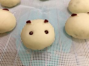 按压上红豆当眼睛