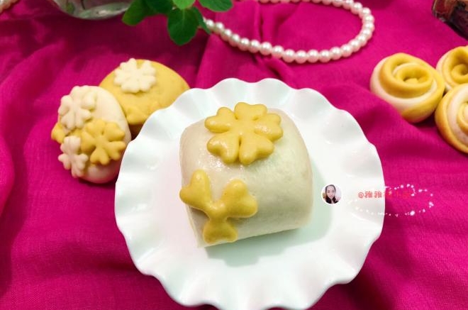 双色花式馒头