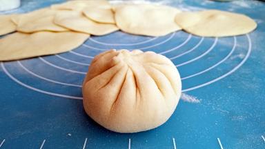 收口，包好以防露馅。