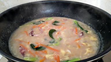 煮开后立马断火就可以出锅了。