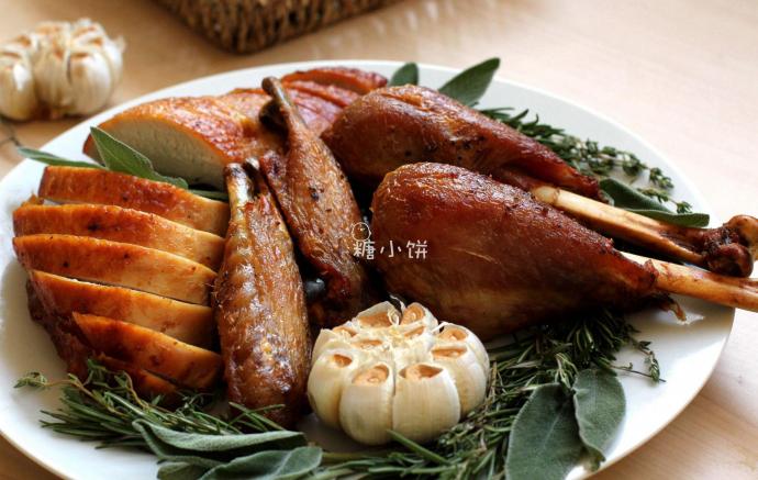 【原味烤火鸡】附：烤火鸡蘸酱Gravy