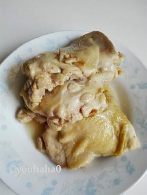 煎好的鸡排盛出