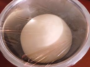 盖上保鲜膜，28度发酵，发至俩倍大