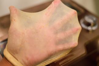 检查面团，能拉出薄膜即可