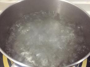 取一只小锅，烧一锅开水