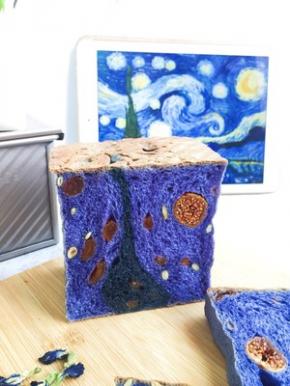 出炉倒扣晾凉 切开就能得到一份独一无二的星空