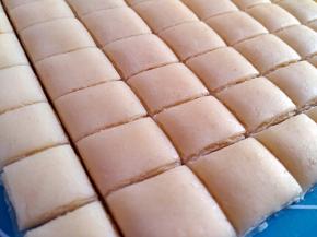 切成等大的块状