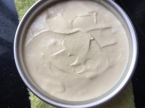 倒入模具，振几下