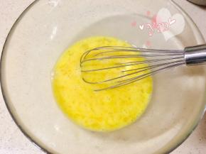 鸡蛋打散。