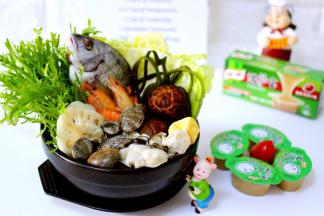 所有的食材都处理干净后