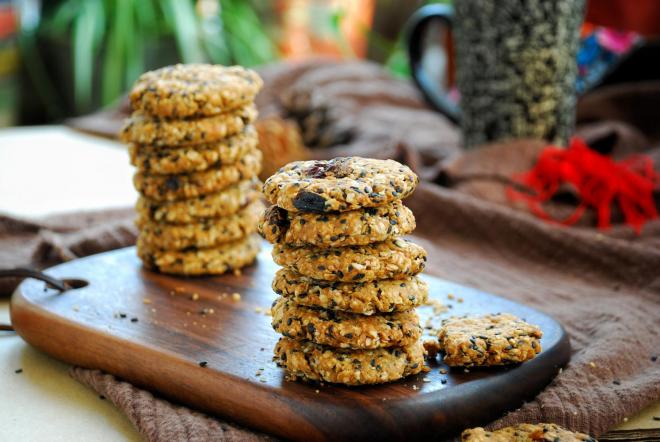 低脂红糖燕麦酥饼