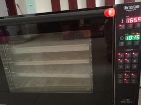 送入预热好的UKOEO猛犸象风炉，165度焙烤12分钟即可，