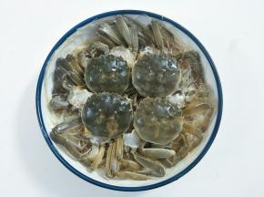 摆上蟹块