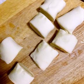 切成均匀的面团