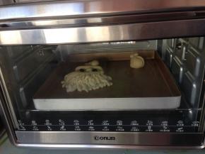 放入提前预热好的烤箱下层，上火165度，下火170度，15分钟