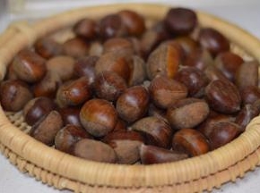 刚买回来的栗子，清洗干净后，晾干。