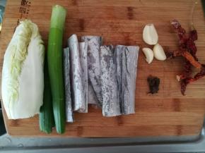 所有的食材准备好。