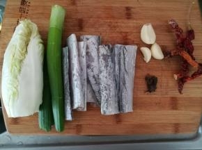 所有的食材准备好。