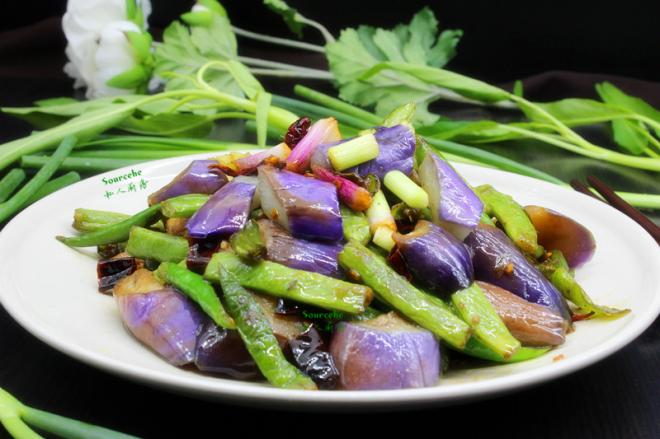 干煸茄子四季豆